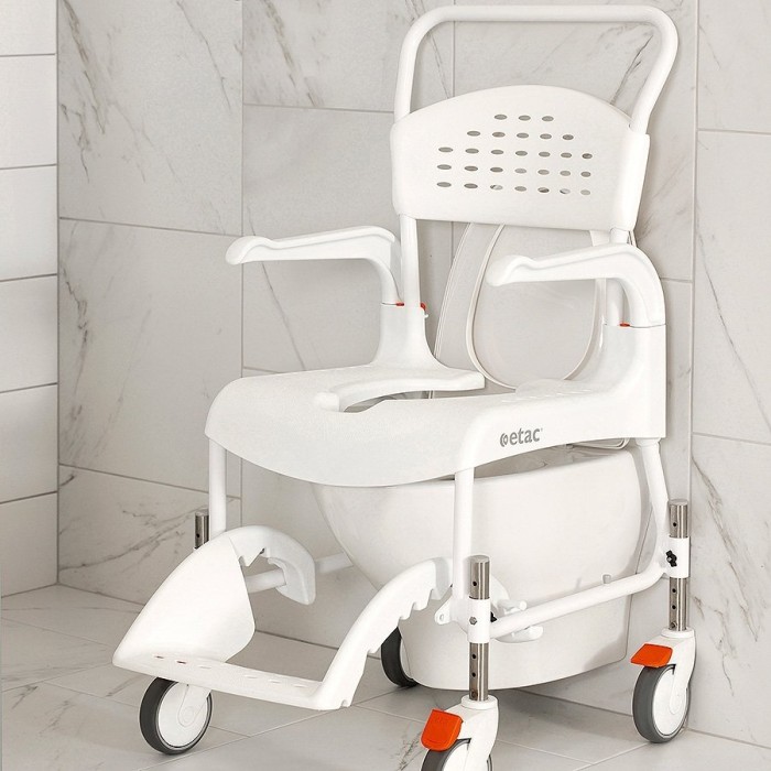 chaise de douche et de toilettes réglable en hauteur
