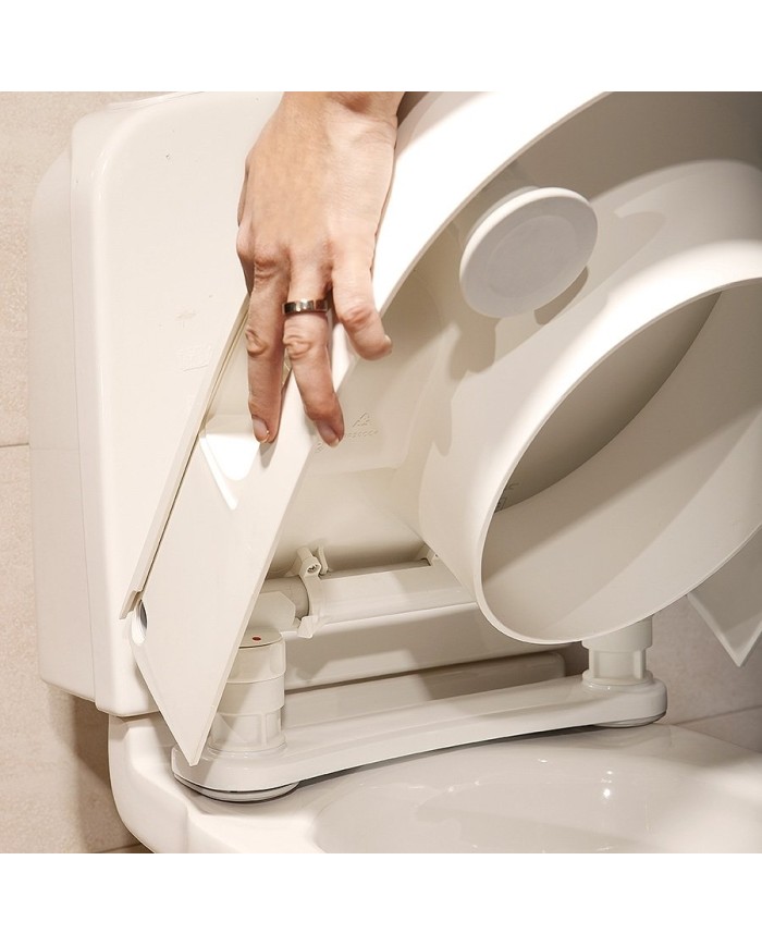 Rehausseur de toilettes réglable